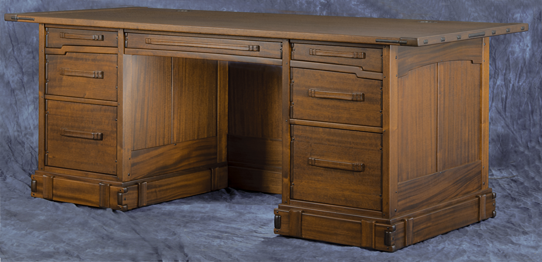 Aurora Pedestal Desk in the Greene & Greene Style Darrell Peart