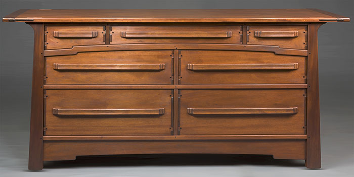 The Fremont Seven Drawer Dresser - in the Style of Greene and Greene.