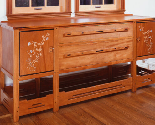Reproduction of the Greene and Greene Thorsen Sideboard