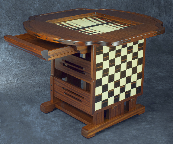 Greene and Greene Backgammon Table